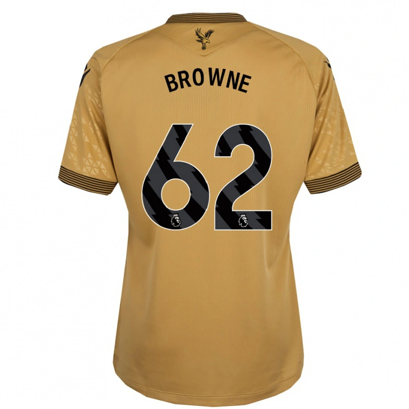 Danxen Niño Camiseta Luke Browne #62 Oro Negro 2ª Equipación 2025/26 La Camisa México