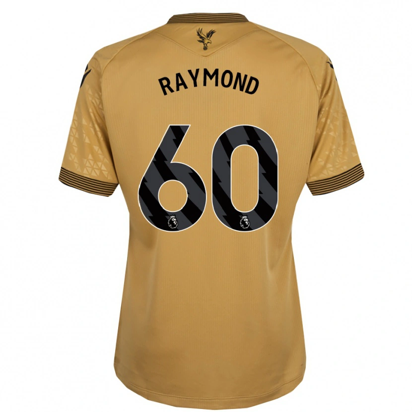 Danxen Niño Camiseta Jadan Raymond #60 Oro Negro 2ª Equipación 2025/26 La Camisa México