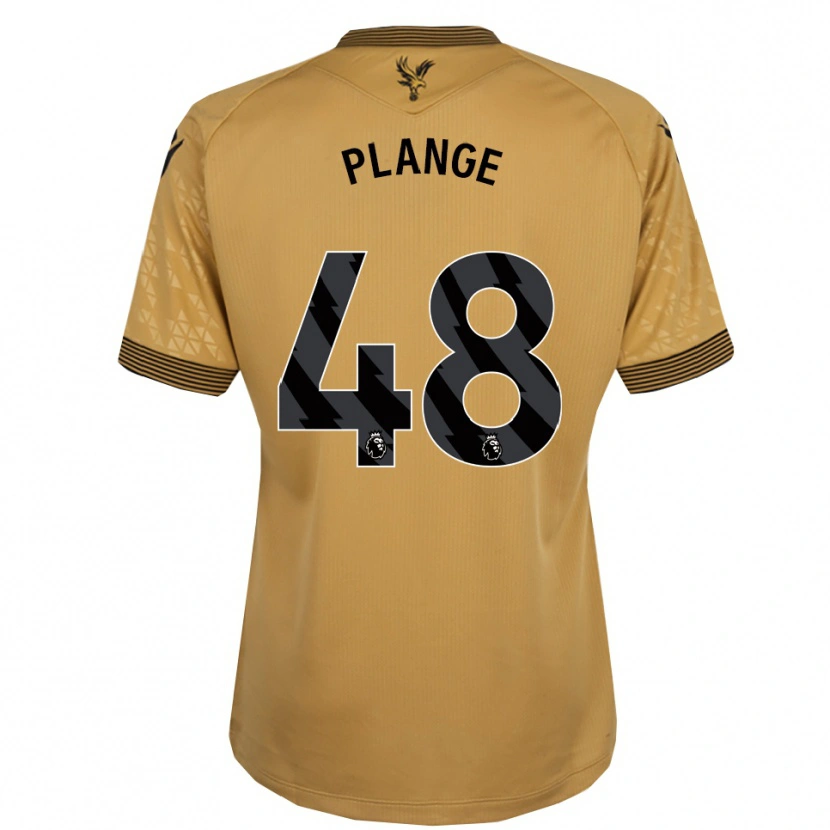Danxen Niño Camiseta Luke Plange #48 Oro Negro 2ª Equipación 2025/26 La Camisa México