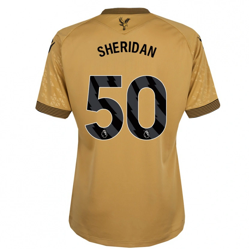 Danxen Niño Camiseta Joe Sheridan #50 Oro Negro 2ª Equipación 2025/26 La Camisa México