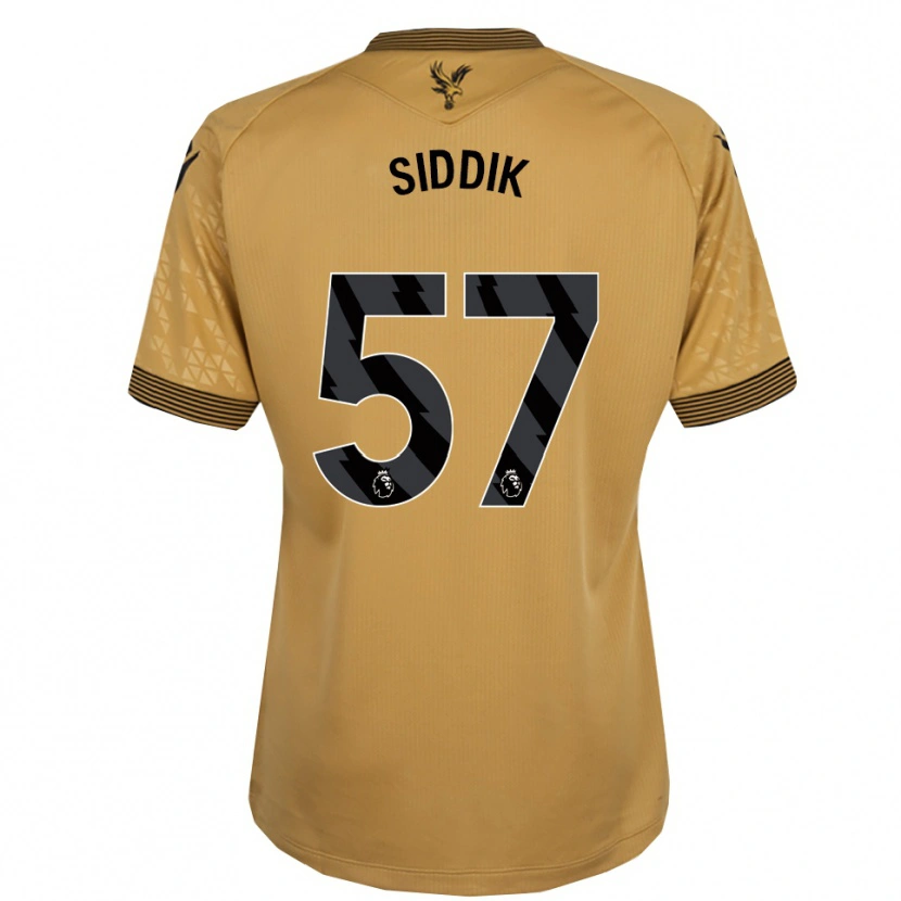 Danxen Niño Camiseta Cardo Siddik #57 Oro Negro 2ª Equipación 2025/26 La Camisa México