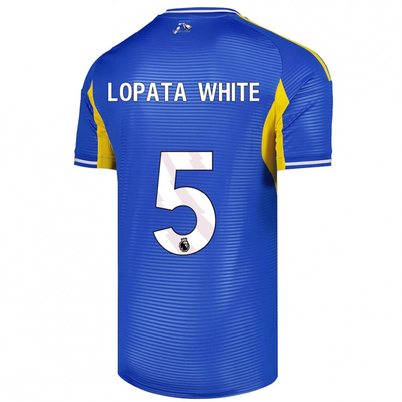 Danxen Niño Camiseta Reuben Lopata-White #5 Azul Amarillo 2ª Equipación 2025/26 La Camisa México