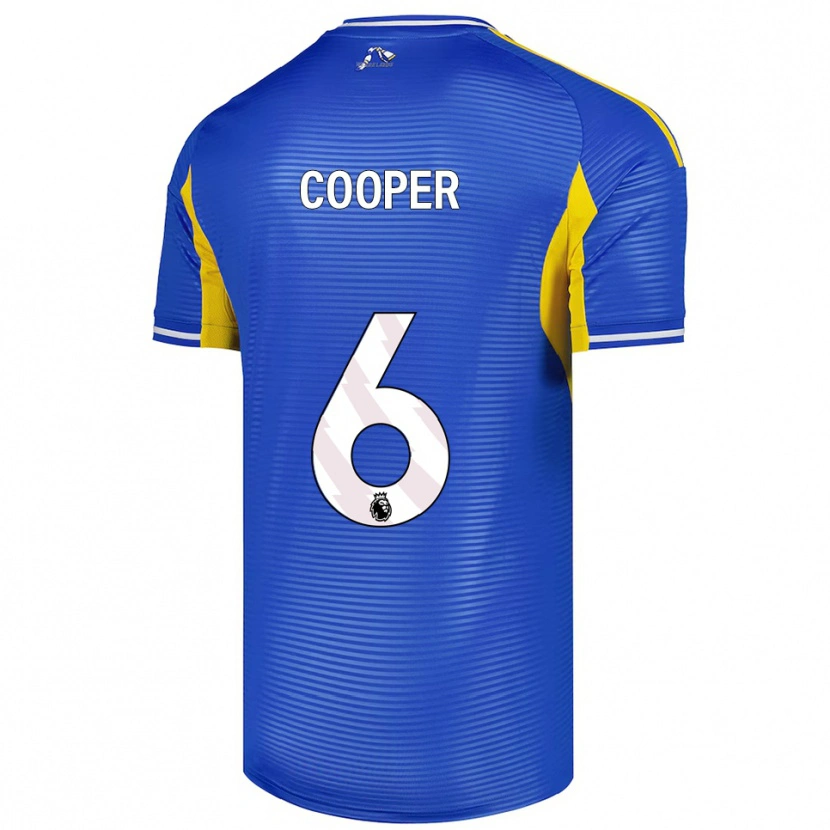 Danxen Niño Camiseta Liam Cooper #6 Azul Amarillo 2ª Equipación 2025/26 La Camisa México