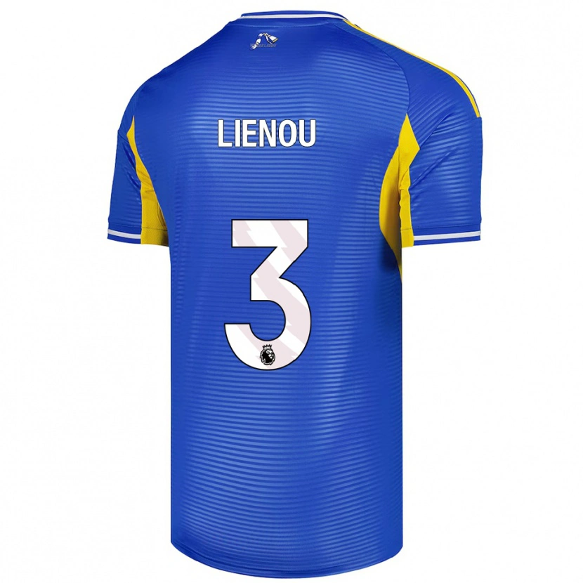 Danxen Niño Camiseta Jayden Lienou #3 Azul Amarillo 2ª Equipación 2025/26 La Camisa México