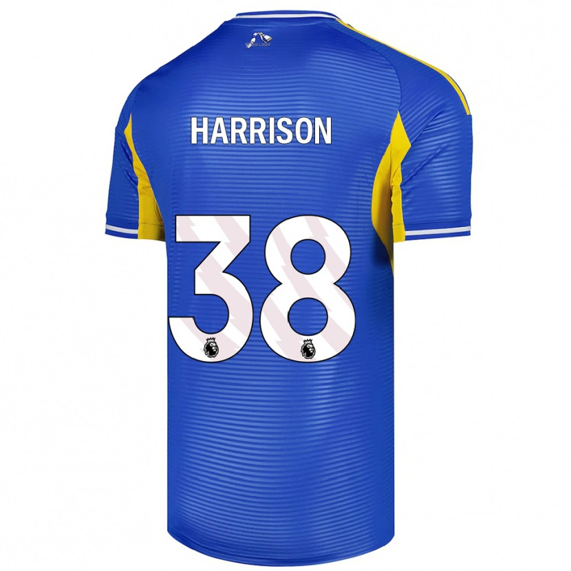 Danxen Niño Camiseta Jack Harrison #38 Azul Amarillo 2ª Equipación 2025/26 La Camisa México
