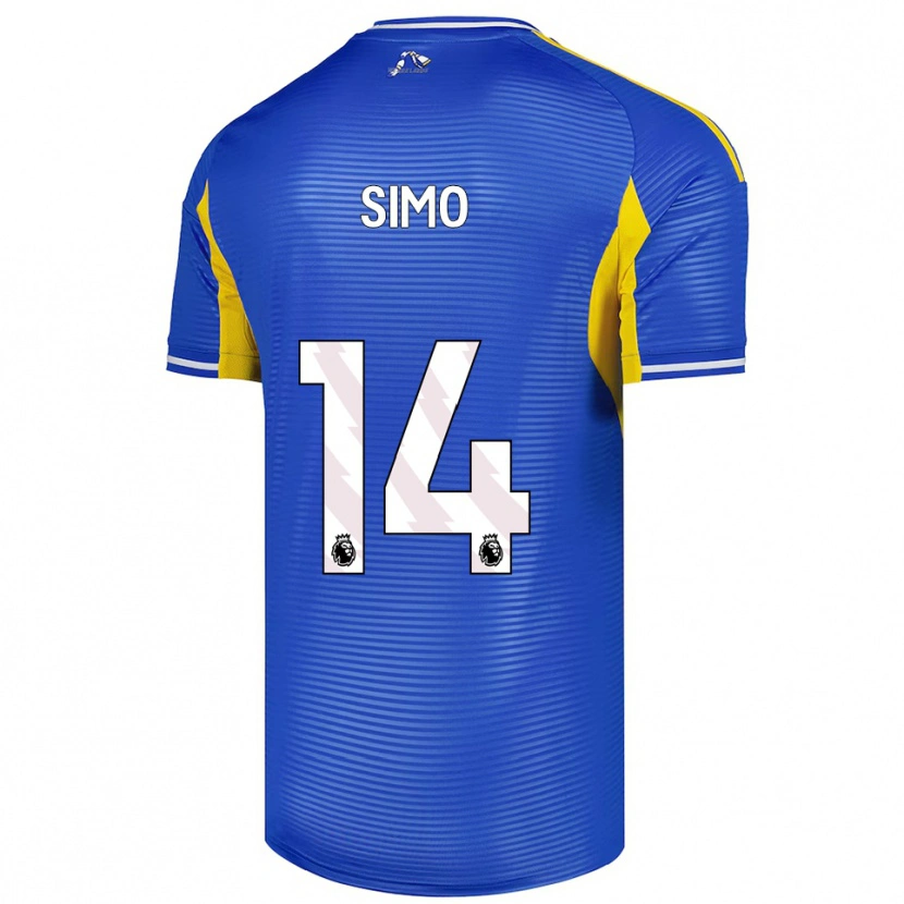 Danxen Niño Camiseta Elton Simo #14 Azul Amarillo 2ª Equipación 2025/26 La Camisa México