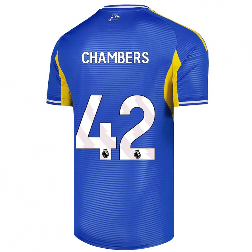 Danxen Niño Camiseta Sam Chambers #42 Azul Amarillo 2ª Equipación 2025/26 La Camisa México