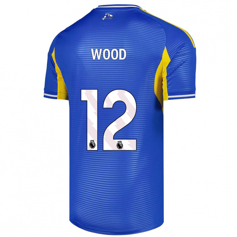 Danxen Niño Camiseta Oliver Wood #12 Azul Amarillo 2ª Equipación 2025/26 La Camisa México