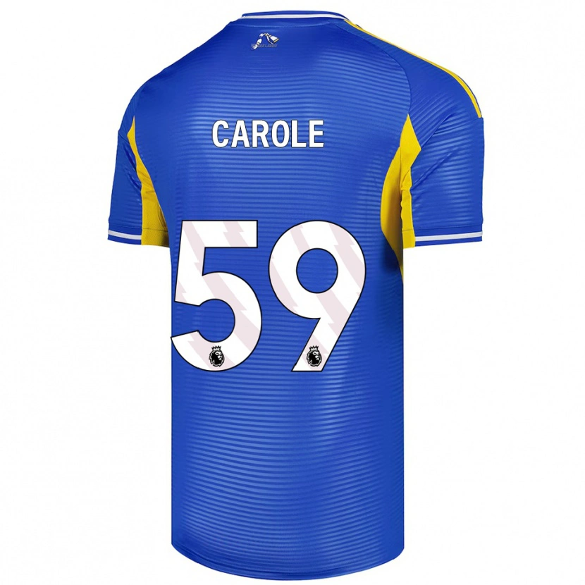 Danxen Niño Camiseta Keenan Carole #59 Azul Amarillo 2ª Equipación 2025/26 La Camisa México