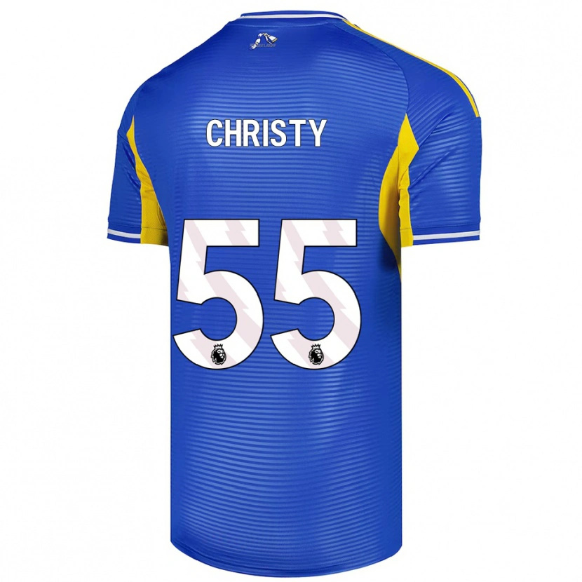 Danxen Niño Camiseta Harry Christy #55 Azul Amarillo 2ª Equipación 2025/26 La Camisa México