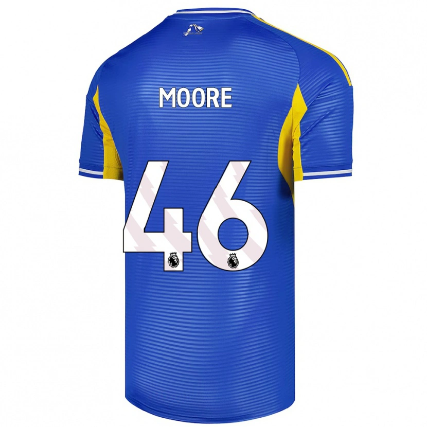 Danxen Niño Camiseta Kris Moore #46 Azul Amarillo 2ª Equipación 2025/26 La Camisa México