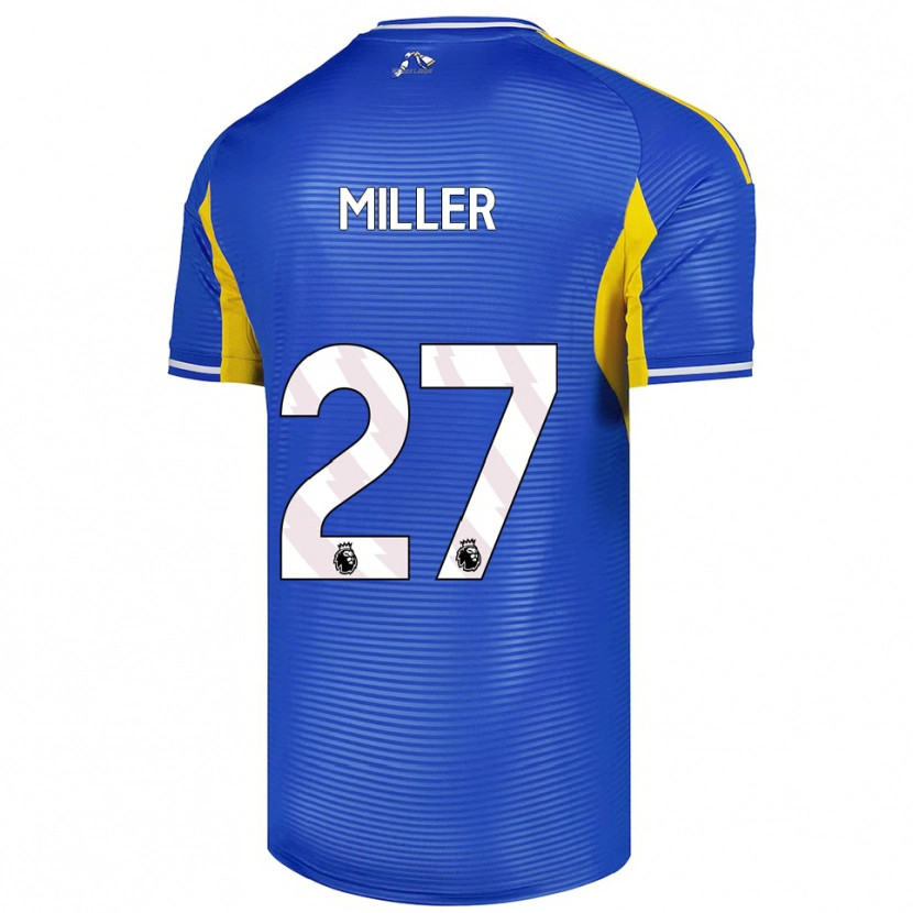 Danxen Niño Camiseta Amari Miller #27 Azul Amarillo 2ª Equipación 2025/26 La Camisa México