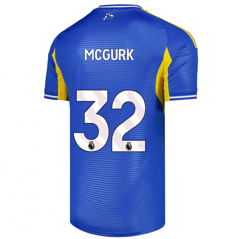 Danxen Niño Camiseta Sean Mcgurk #32 Azul Amarillo 2ª Equipación 2025/26 La Camisa México