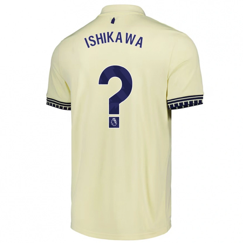Danxen Niño Camiseta Rion Ishikawa #0 Blanco Roto Negro 2ª Equipación 2025/26 La Camisa México