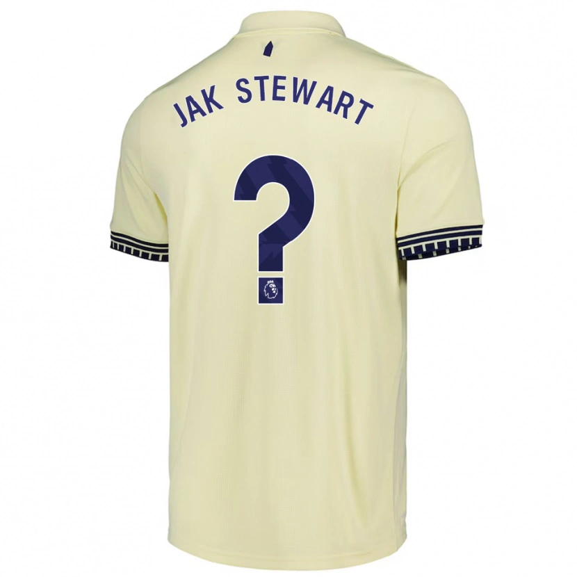 Danxen Niño Camiseta Jak Stewart #0 Blanco Roto Negro 2ª Equipación 2025/26 La Camisa México