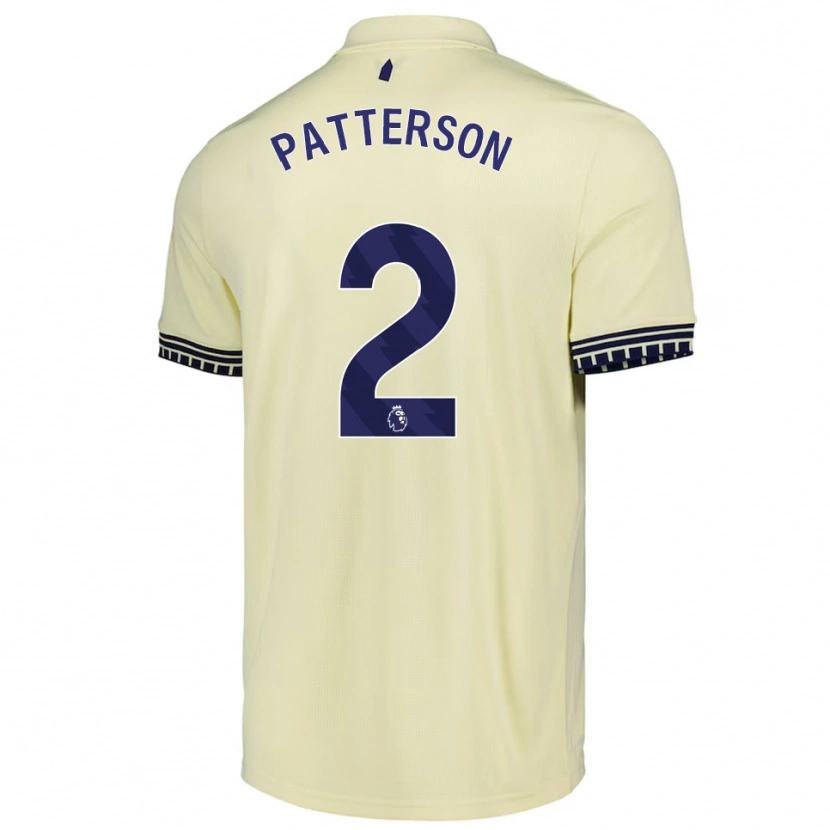 Danxen Niño Camiseta Nathan Patterson #2 Blanco Roto Negro 2ª Equipación 2025/26 La Camisa México