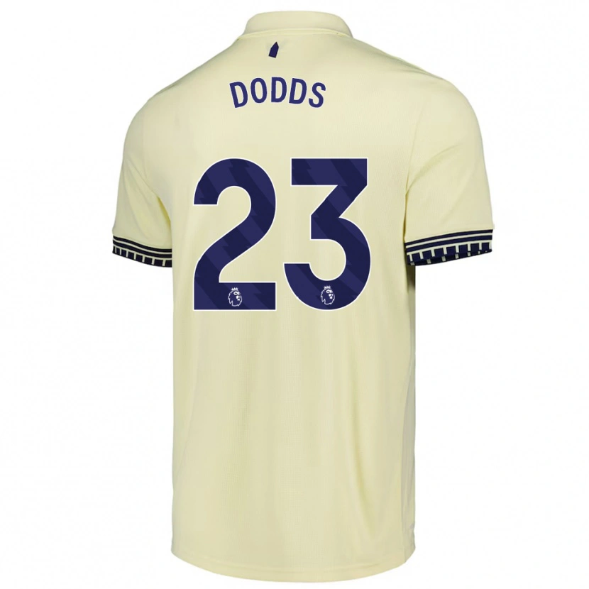 Danxen Niño Camiseta John Dodds #23 Blanco Roto Negro 2ª Equipación 2025/26 La Camisa México