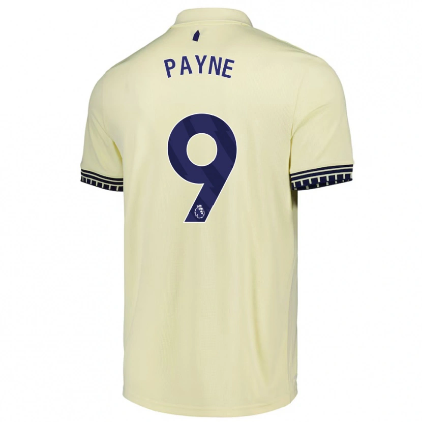 Danxen Niño Camiseta Toni Payne #9 Blanco Roto Negro 2ª Equipación 2025/26 La Camisa México