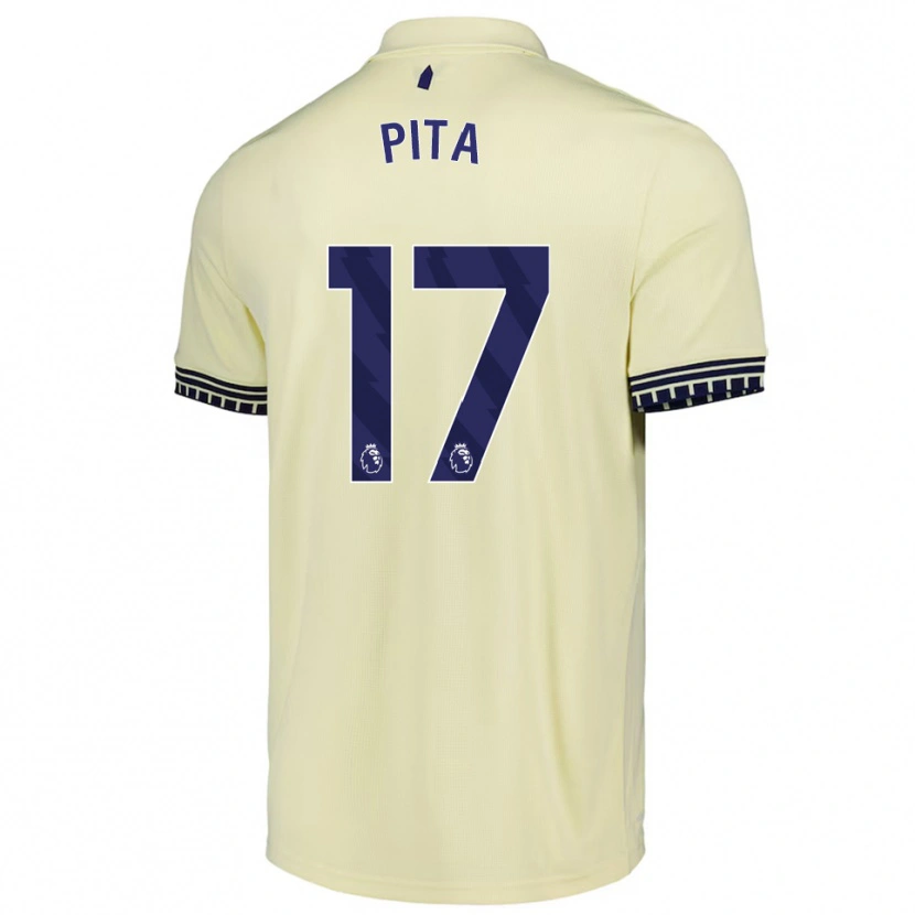 Danxen Niño Camiseta Shea Pita #17 Blanco Roto Negro 2ª Equipación 2025/26 La Camisa México