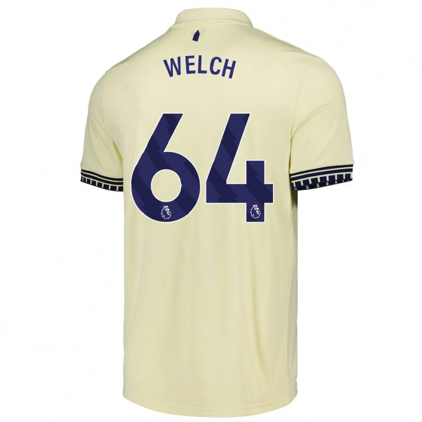Danxen Niño Camiseta Reece Welch #64 Blanco Roto Negro 2ª Equipación 2025/26 La Camisa México