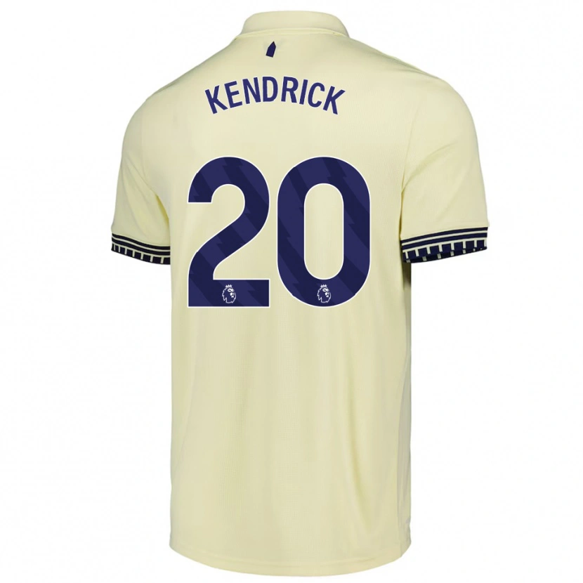Danxen Niño Camiseta Levi Kendrick #20 Blanco Roto Negro 2ª Equipación 2025/26 La Camisa México