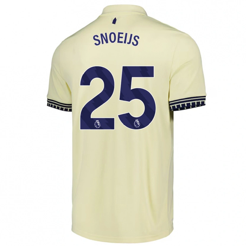 Danxen Niño Camiseta Katja Snoeijs #25 Blanco Roto Negro 2ª Equipación 2025/26 La Camisa México