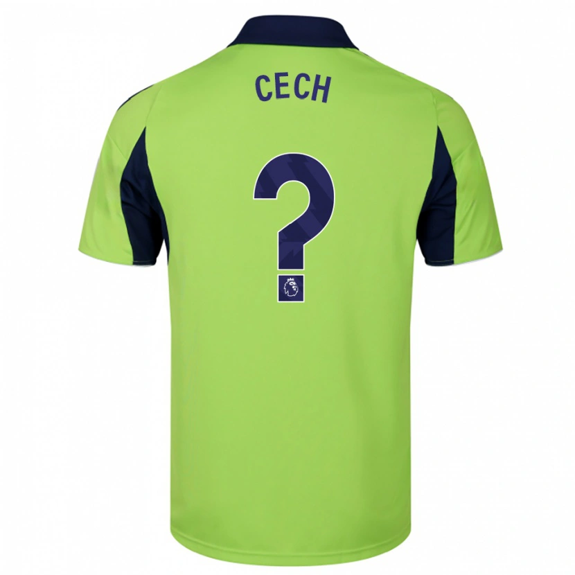 Danxen Niño Camiseta Damian Cech #0 Verde Marino Blanco 2ª Equipación 2025/26 La Camisa México