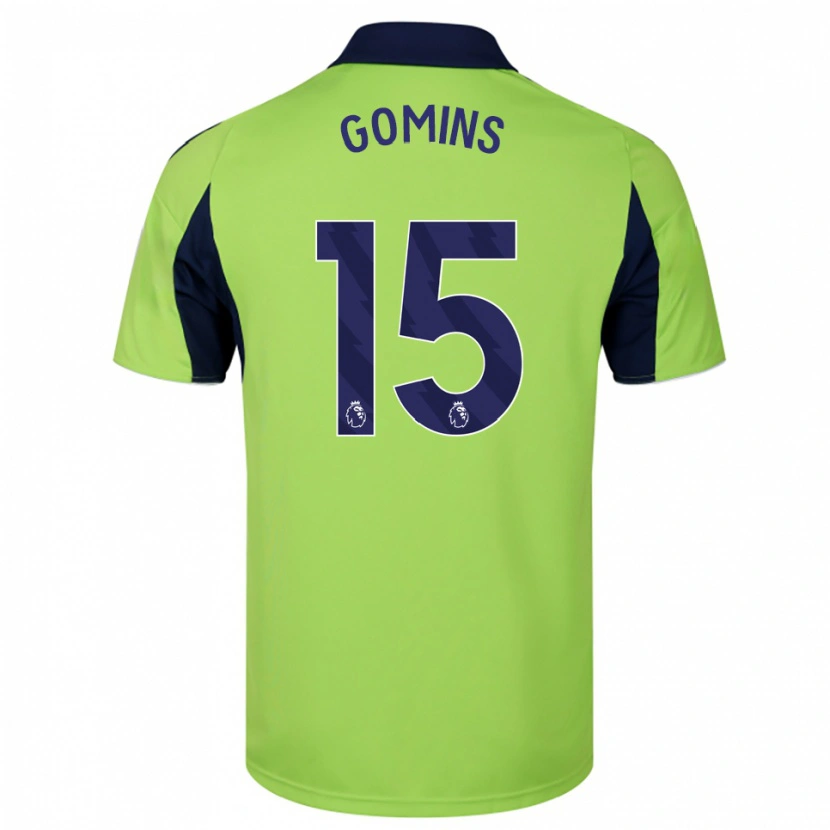 Danxen Niño Camiseta Markuss Gomins #15 Verde Marino Blanco 2ª Equipación 2025/26 La Camisa México