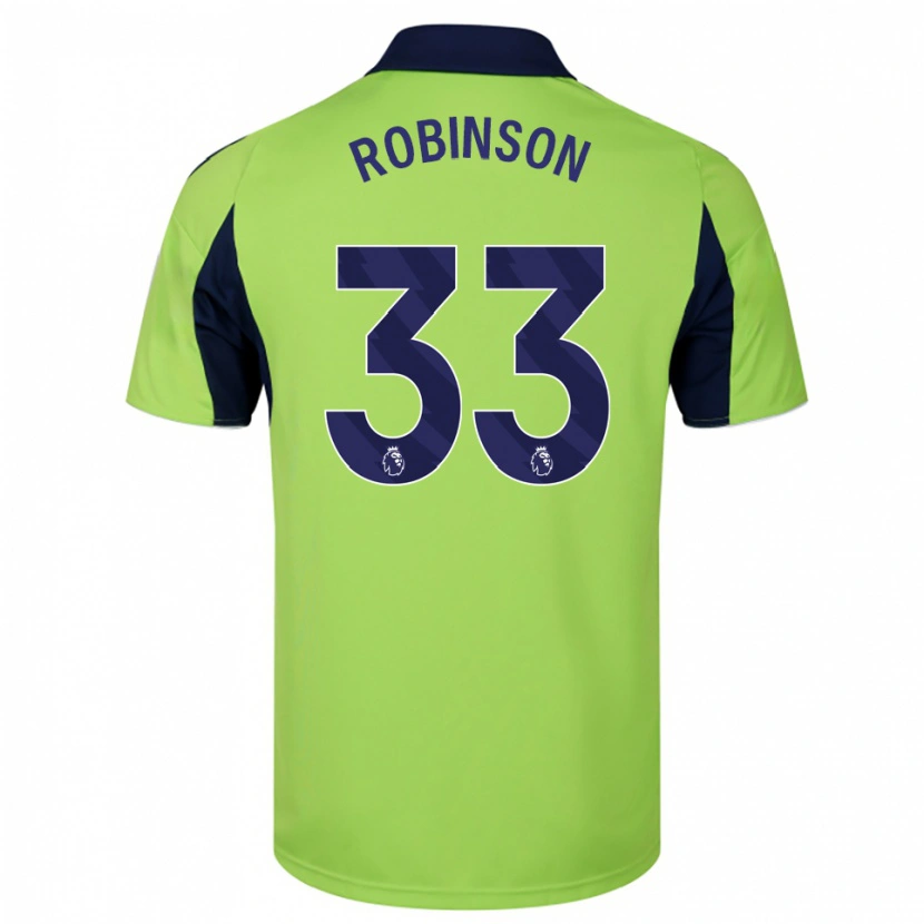Danxen Niño Camiseta Antonee Robinson #33 Verde Marino Blanco 2ª Equipación 2025/26 La Camisa México