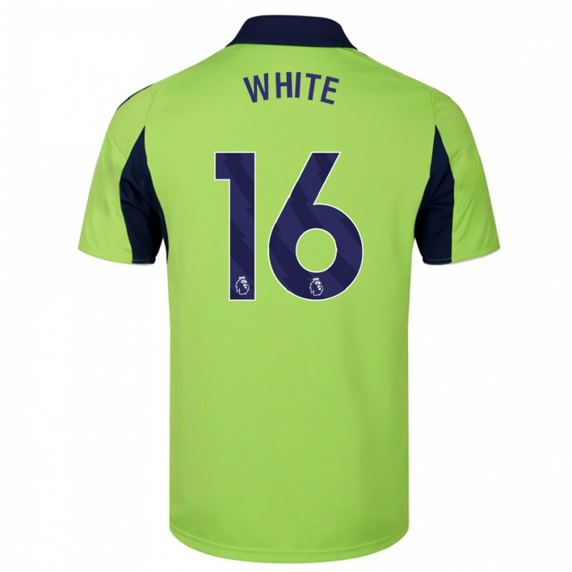 Danxen Niño Camiseta Alfie White #16 Verde Marino Blanco 2ª Equipación 2025/26 La Camisa México