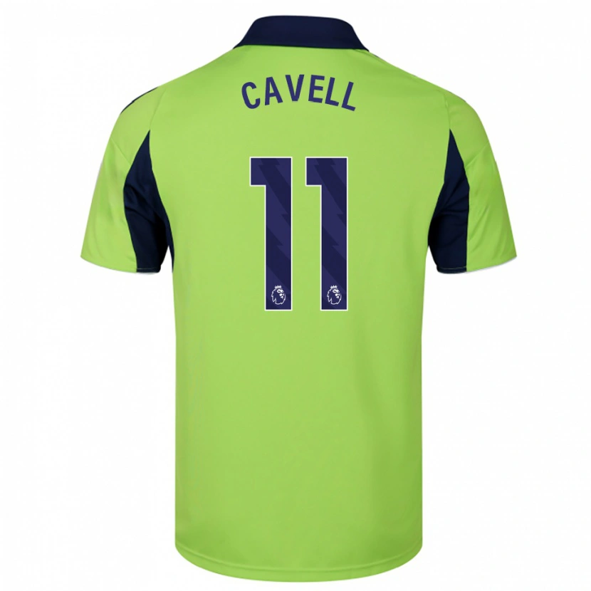 Danxen Niño Camiseta Tarrell Cavell #11 Verde Marino Blanco 2ª Equipación 2025/26 La Camisa México