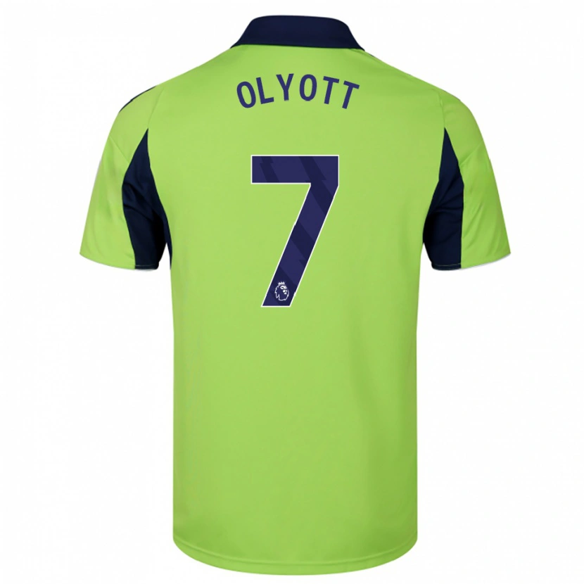 Danxen Niño Camiseta Tom Olyott #7 Verde Marino Blanco 2ª Equipación 2025/26 La Camisa México