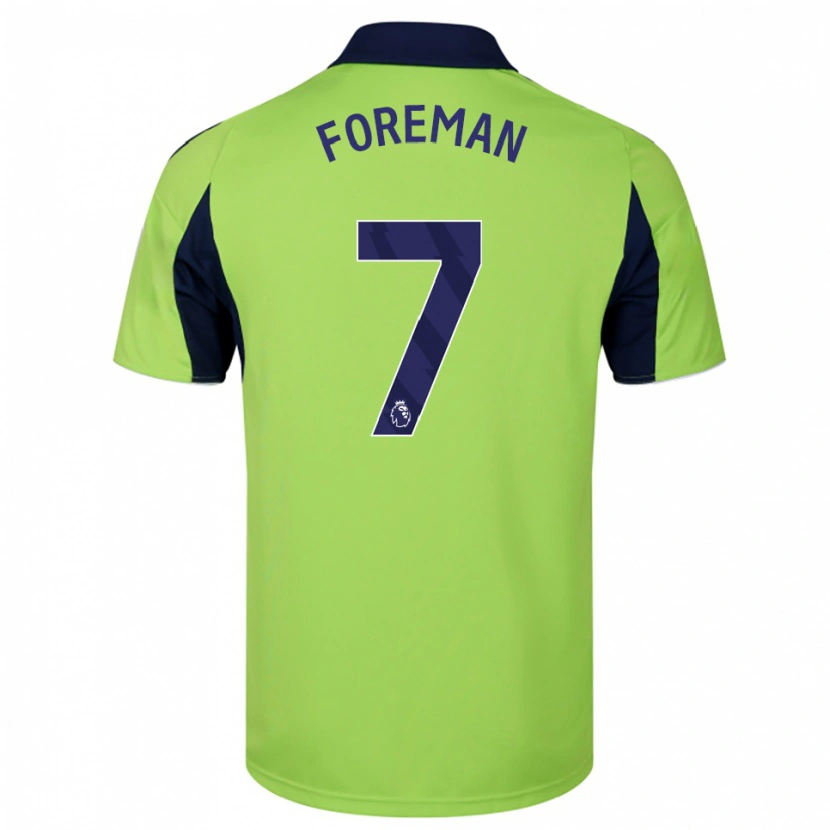 Danxen Niño Camiseta Tia Foreman #7 Verde Marino Blanco 2ª Equipación 2025/26 La Camisa México