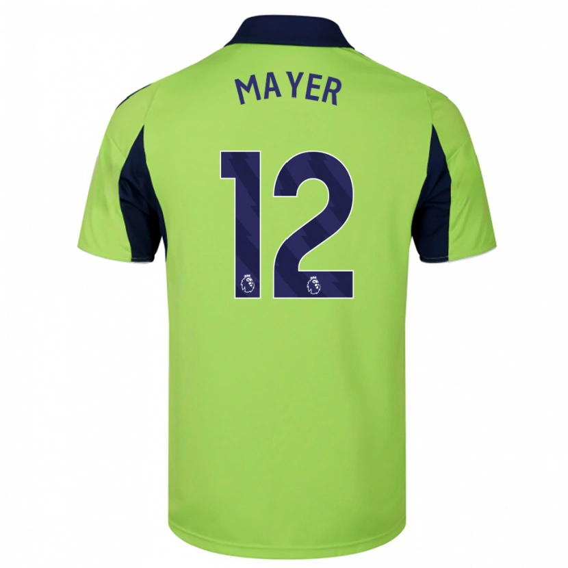 Danxen Niño Camiseta Oliver Mayer #12 Verde Marino Blanco 2ª Equipación 2025/26 La Camisa México