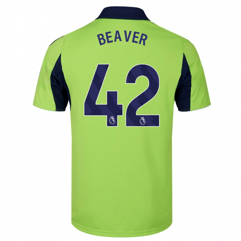 Danxen Niño Camiseta Cat Beaver #42 Verde Marino Blanco 2ª Equipación 2025/26 La Camisa México