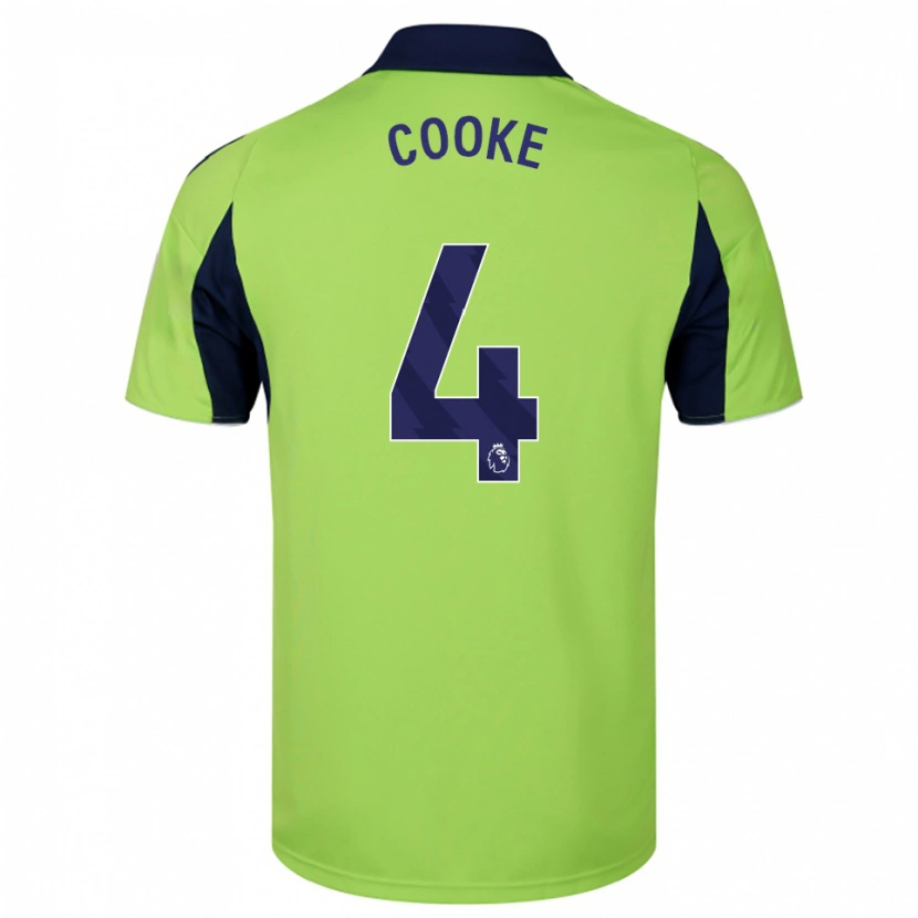 Danxen Niño Camiseta Logan Cooke #4 Verde Marino Blanco 2ª Equipación 2025/26 La Camisa México