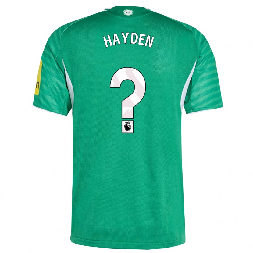 Danxen Niño Camiseta Isaac Hayden #0 Verde Blanco 2ª Equipación 2025/26 La Camisa México
