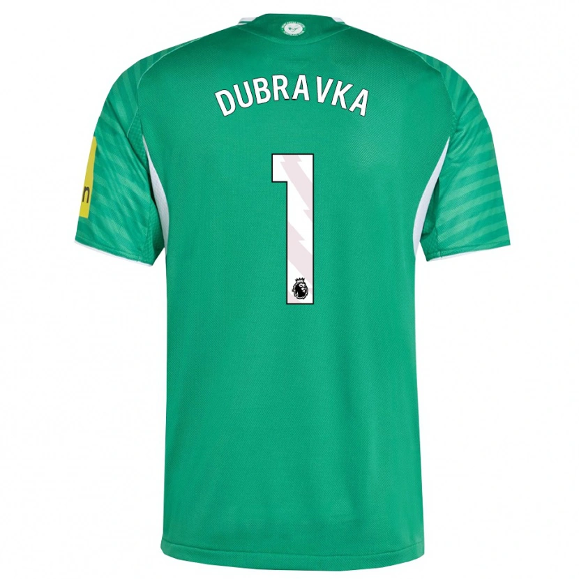 Danxen Niño Camiseta Martin Dúbravka #1 Verde Blanco 2ª Equipación 2025/26 La Camisa México