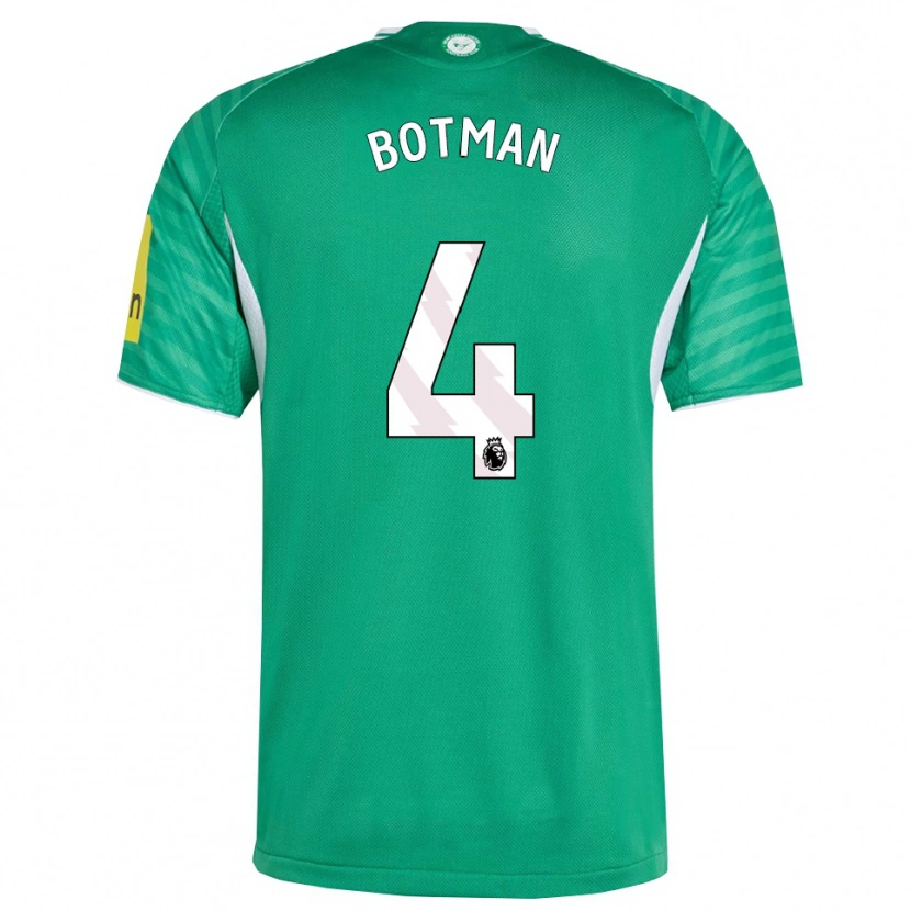 Danxen Niño Camiseta Sven Botman #4 Verde Blanco 2ª Equipación 2025/26 La Camisa México