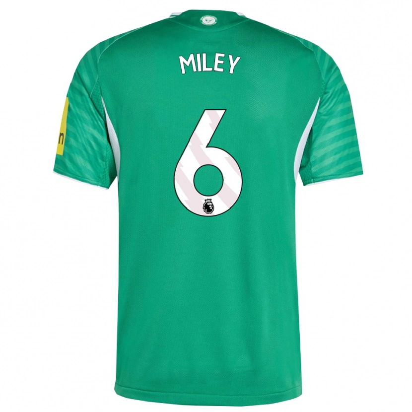Danxen Niño Camiseta Mason Miley #6 Verde Blanco 2ª Equipación 2025/26 La Camisa México