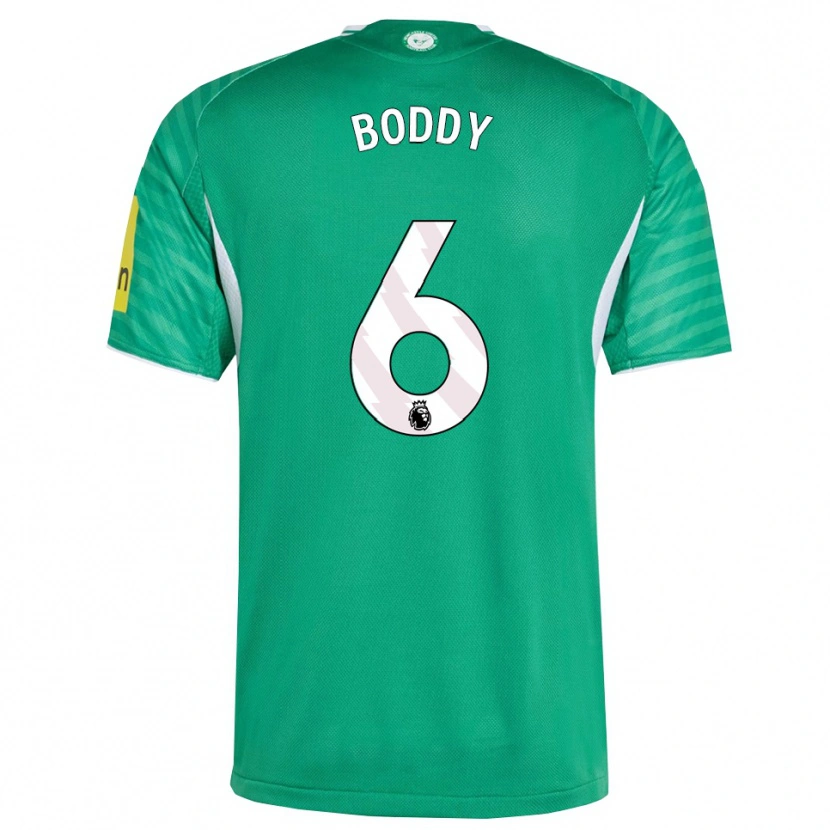 Danxen Niño Camiseta Elysia Boddy #6 Verde Blanco 2ª Equipación 2025/26 La Camisa México
