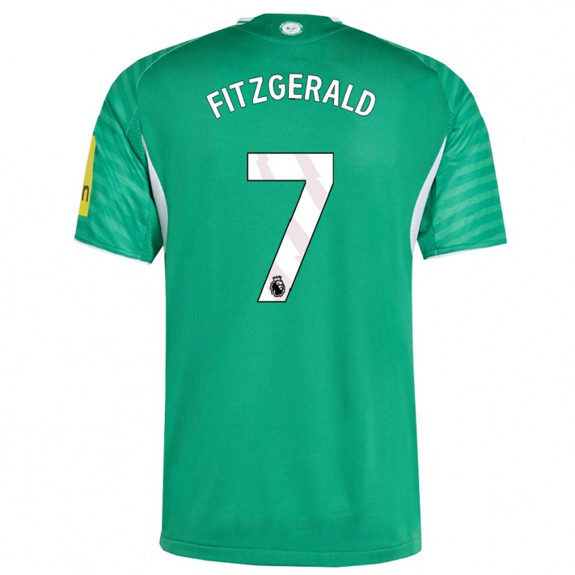Danxen Niño Camiseta Kyle Fitzgerald #7 Verde Blanco 2ª Equipación 2025/26 La Camisa México