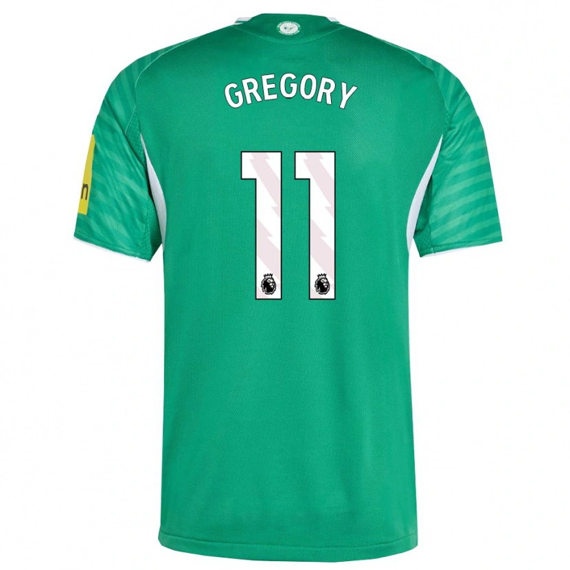 Danxen Niño Camiseta Freya Gregory #11 Verde Blanco 2ª Equipación 2025/26 La Camisa México
