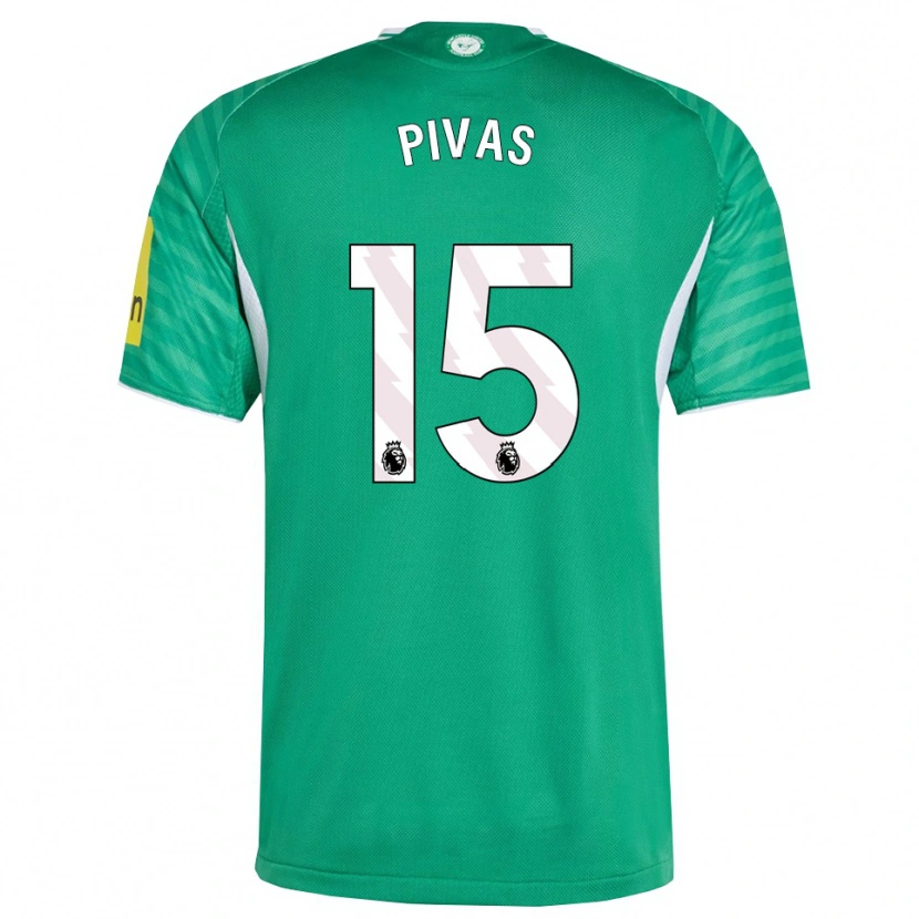 Danxen Niño Camiseta Miodrag Pivas #15 Verde Blanco 2ª Equipación 2025/26 La Camisa México