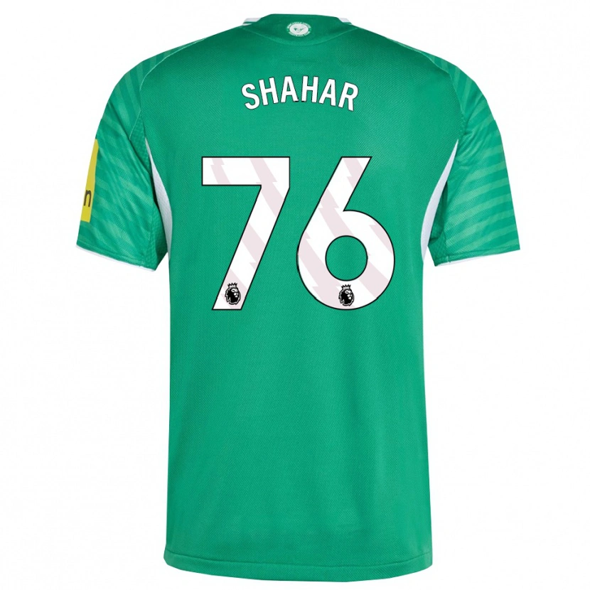 Danxen Niño Camiseta Leo Shahar #76 Verde Blanco 2ª Equipación 2025/26 La Camisa México
