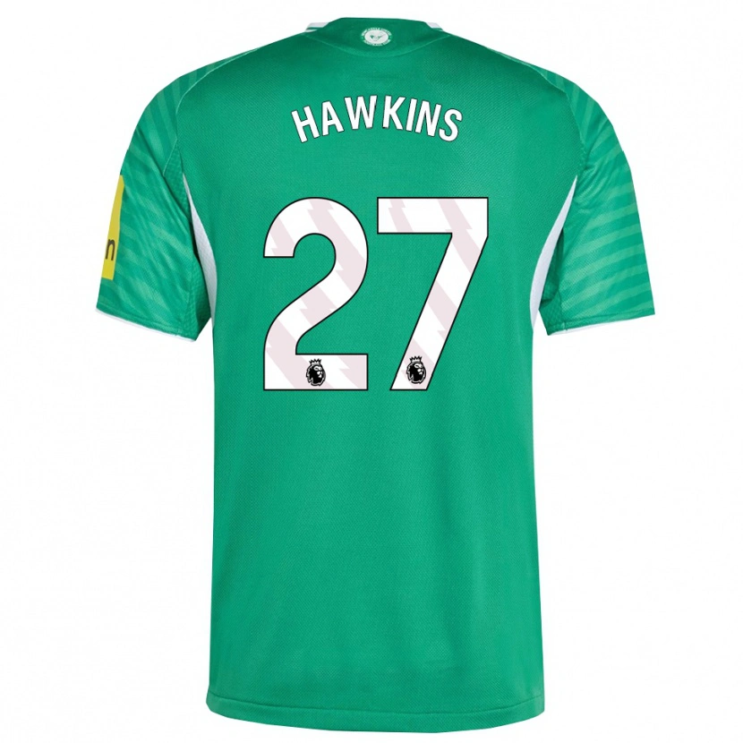 Danxen Niño Camiseta Hannah Hawkins #27 Verde Blanco 2ª Equipación 2025/26 La Camisa México