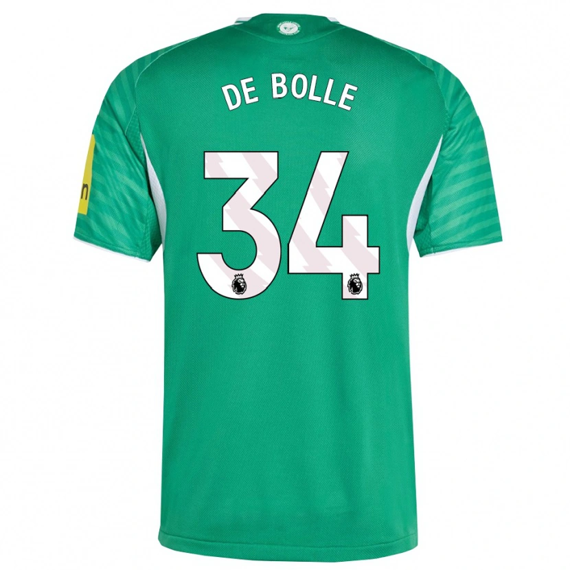 Danxen Niño Camiseta Lucas De Bolle #34 Verde Blanco 2ª Equipación 2025/26 La Camisa México