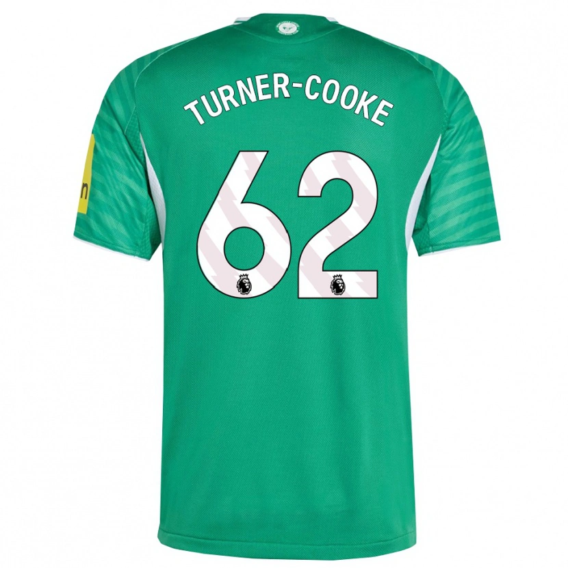 Danxen Niño Camiseta Jay Turner-Cooke #62 Verde Blanco 2ª Equipación 2025/26 La Camisa México