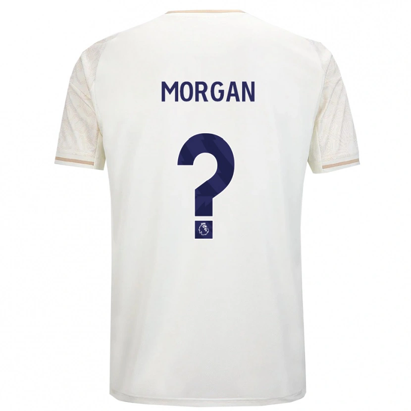 Danxen Niño Camiseta Elijah Morgan #0 Blanco Roto Negro 2ª Equipación 2025/26 La Camisa México