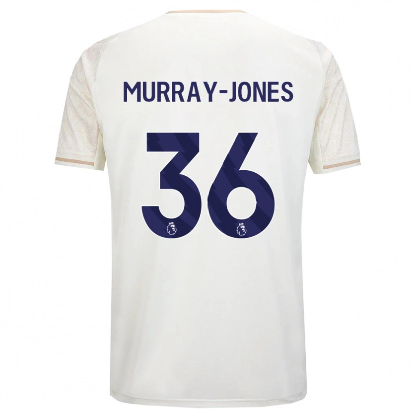Danxen Niño Camiseta George Murray-Jones #36 Blanco Roto Negro 2ª Equipación 2025/26 La Camisa México